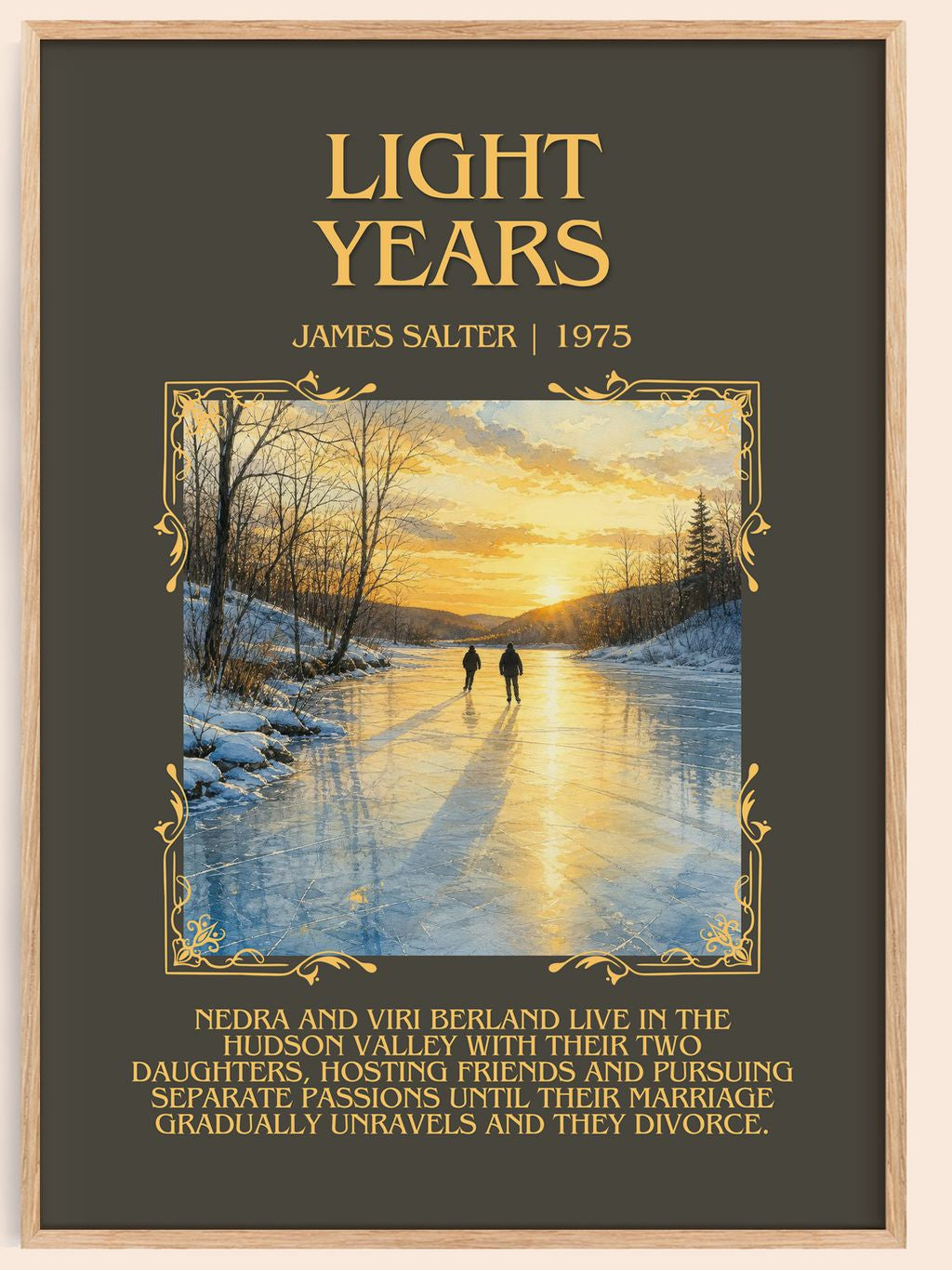 Light Years Minimalist Book Poster by James Salter – book poster
