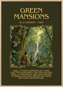 Green Mansions Minimalist Book Poster by W. H. Hudson