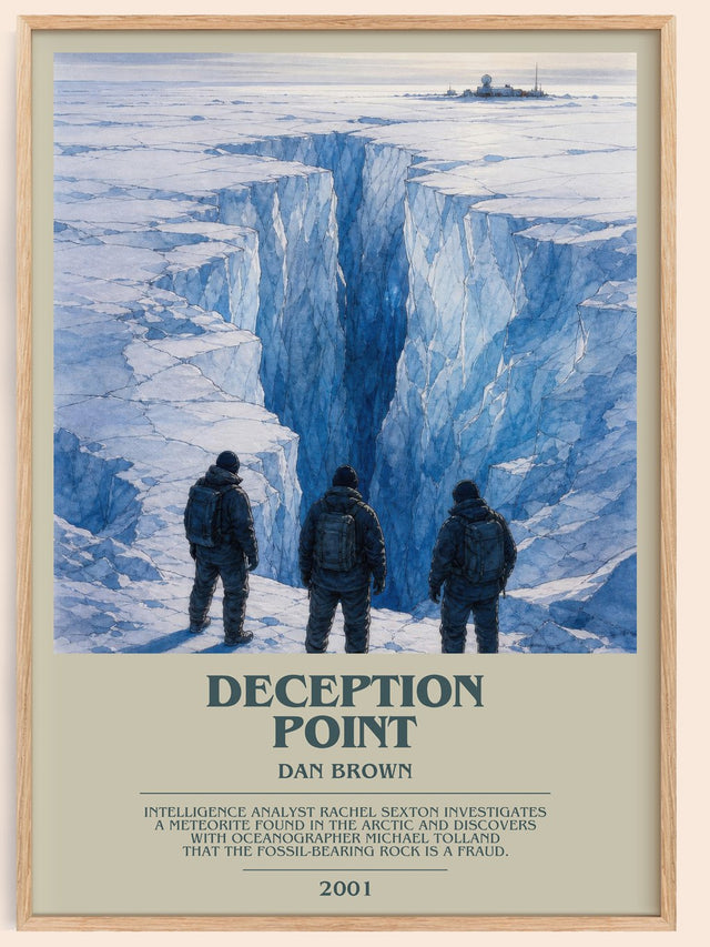 Deception Point Bookish Wall Art by Dan Brown