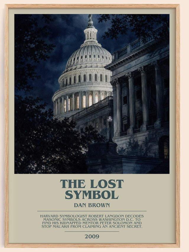 The Lost Symbol Bookish Wall Art by Dan Brown