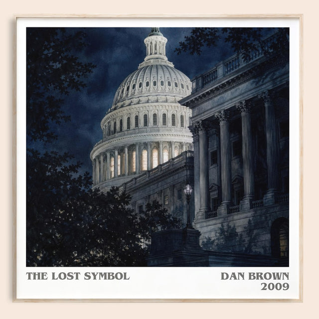 The Lost Symbol Literary Art Print by Dan Brown