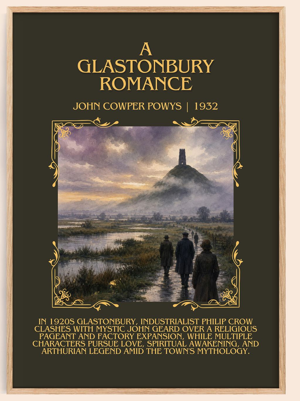 A Glastonbury Romance Minimalist Book Poster by John Cowper Powys – book poster