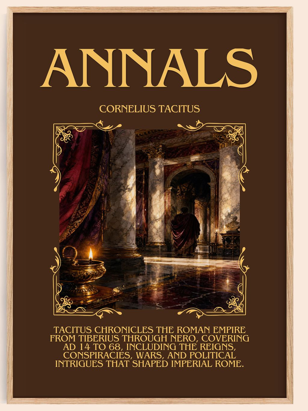 Annals Minimalist Book Poster by Cornelius Tacitus – book poster