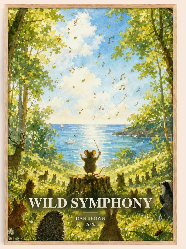 Wild Symphony Book Watercolour Illustration by Dan Brown