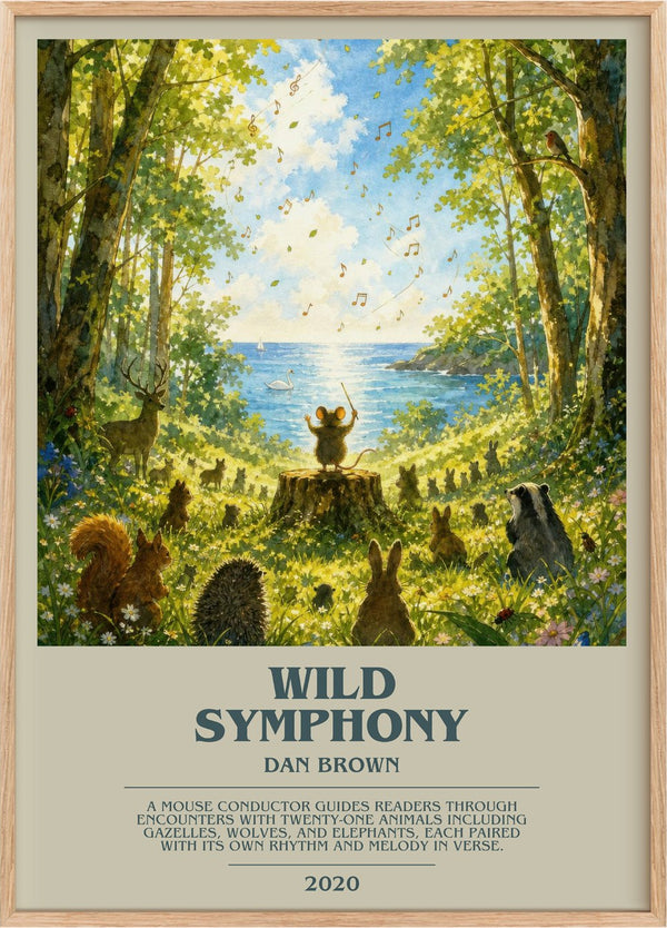 Wild Symphony Bookish Wall Art by Dan Brown