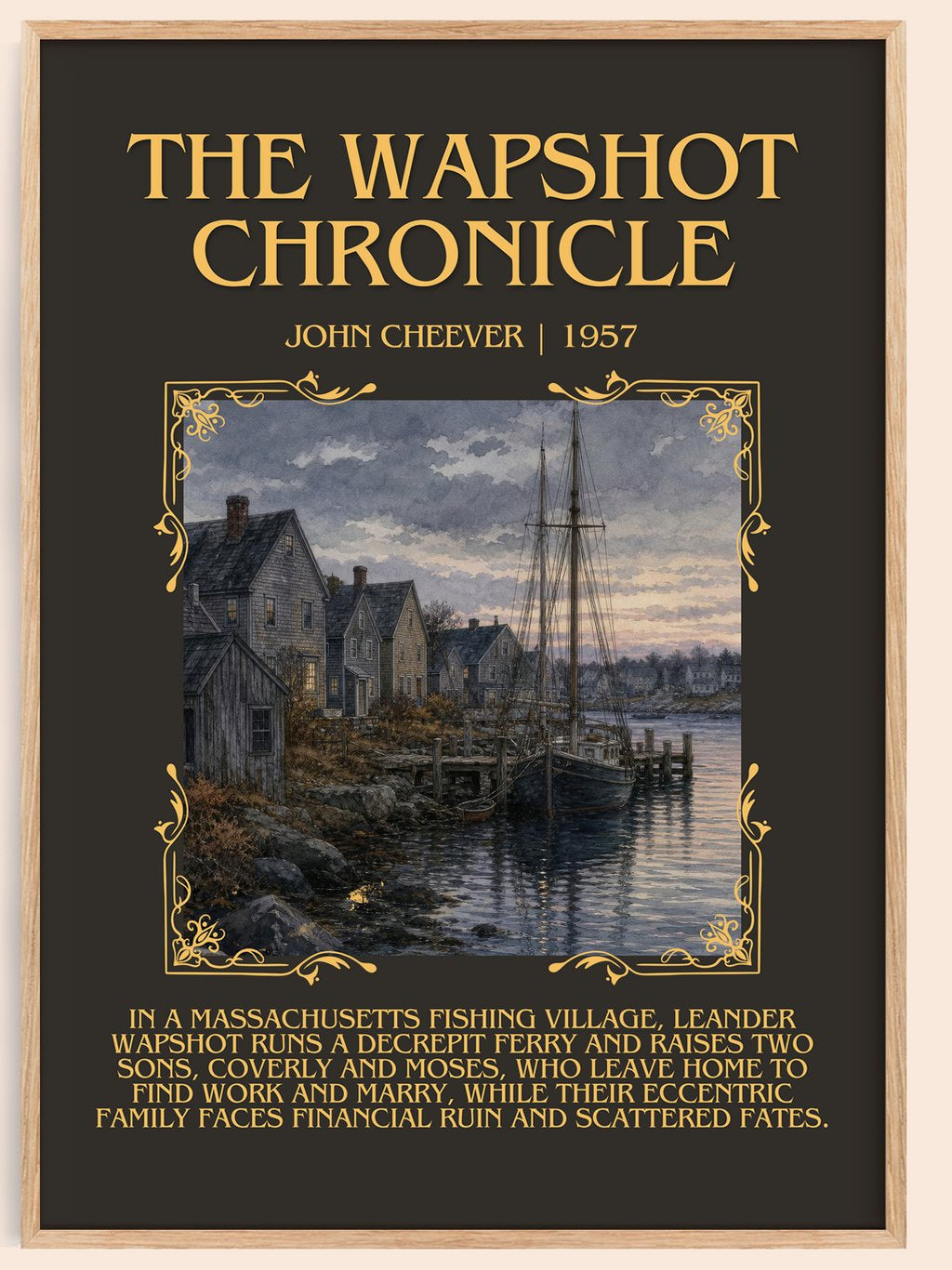 The Wapshot Chronicle Minimalist Book Poster by John Cheever – book poster