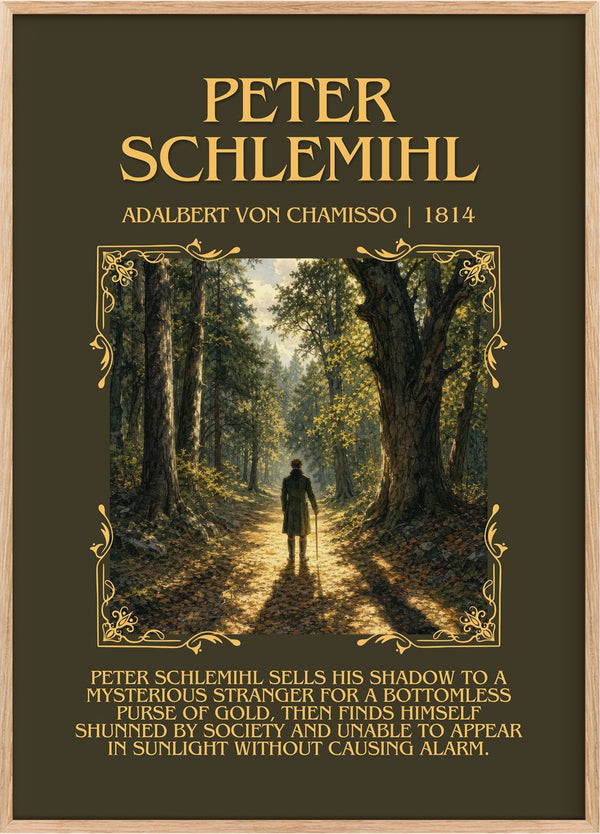 Peter Schlemihl Minimalist Book Poster by Adalbert von Chamisso