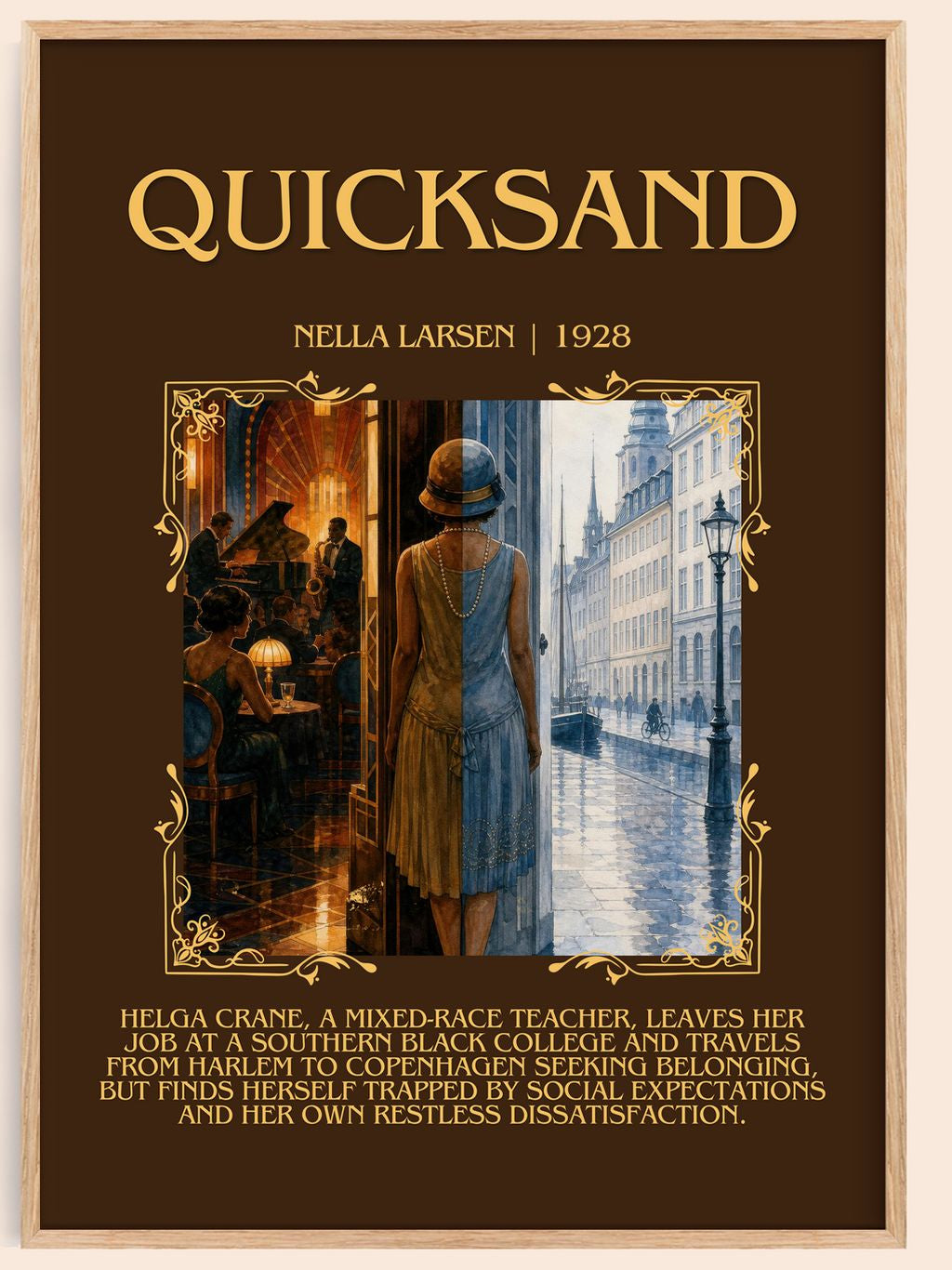 Quicksand Minimalist Book Poster by Nella Larsen – book poster