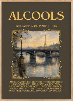 Alcools Minimalist Book Poster by Guillaume Apollinaire
