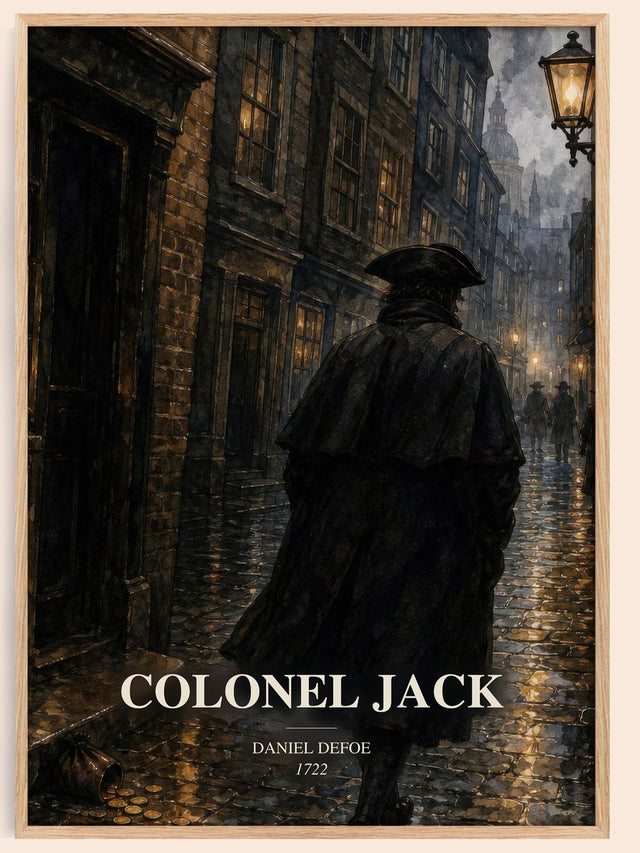 Colonel Jack Book Watercolour Illustration by Daniel Defoe