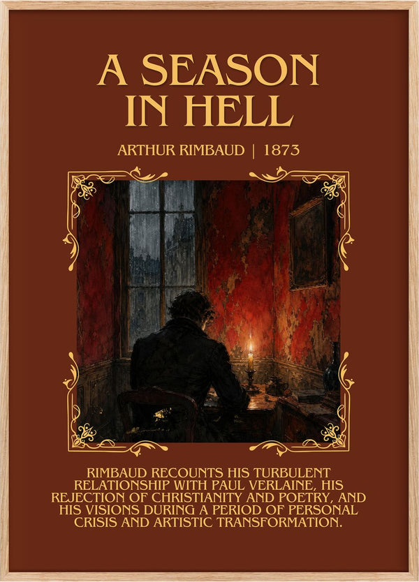 A Season in Hell Minimalist Book Poster by Arthur Rimbaud