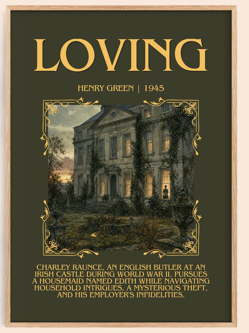 Loving Minimalist Book Poster by Henry Green – book poster
