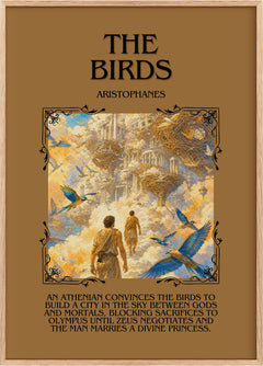 The Birds Minimalist Book Poster by Aristophanes