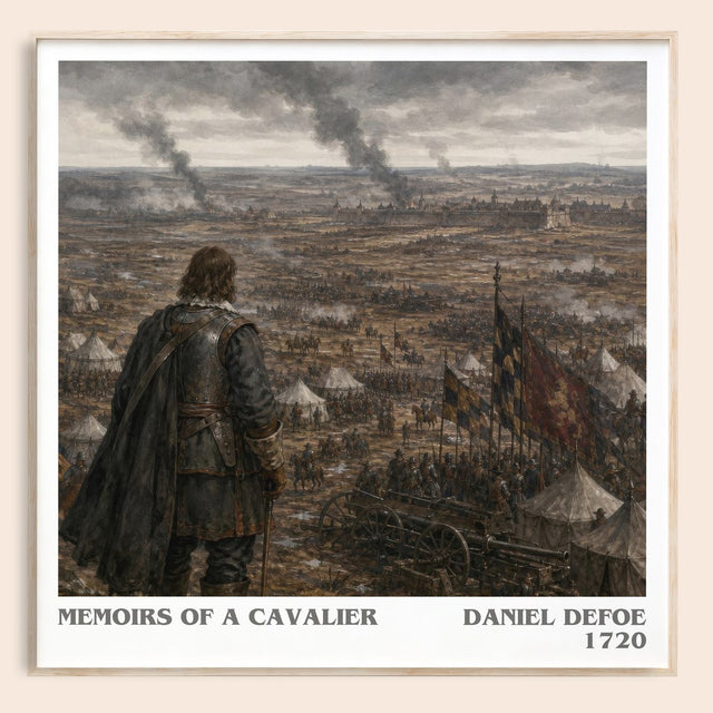 Memoirs Of A Cavalier Literary Art Print by Daniel Defoe