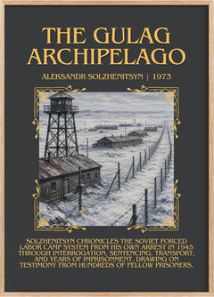 The Gulag Archipelago Minimalist Book Poster by Aleksandr Solzhenitsyn