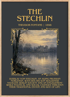 The Stechlin Minimalist Book Poster by Theodor Fontane