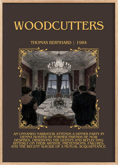 Woodcutters Minimalist Book Poster by Thomas Bernhard