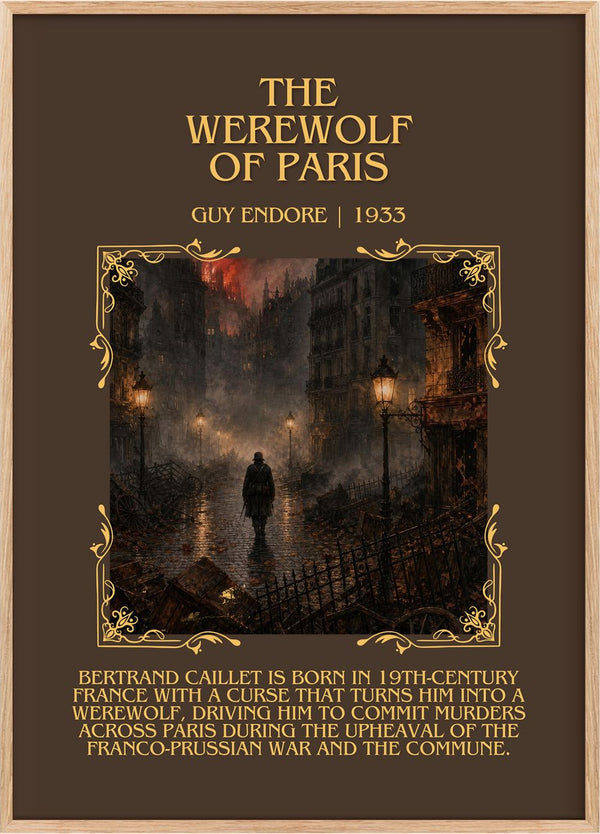 The Werewolf Of Paris Minimalist Book Poster by Guy Endore