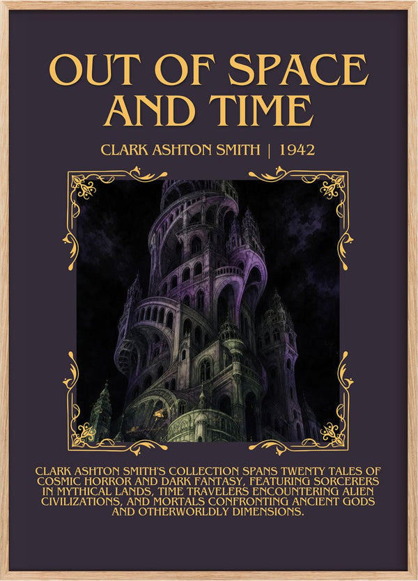 Out Of Space And Time Minimalist Book Poster by Clark Ashton Smith