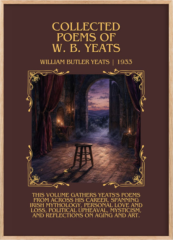 Collected Poems of W. B. Yeats Minimalist Book Poster by W. Yeats