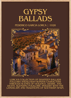 Gypsy Ballads Minimalist Book Poster by Federico García Lorca
