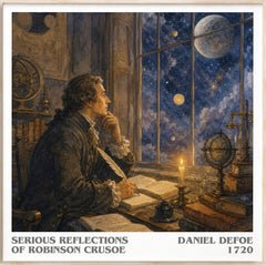 Serious Reflections Of Robinson Crusoe Literary Art Print by D. Defoe
