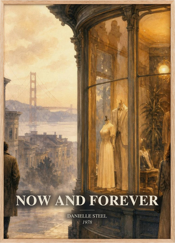 Now And Forever Book Watercolour Illustration by Danielle Steel