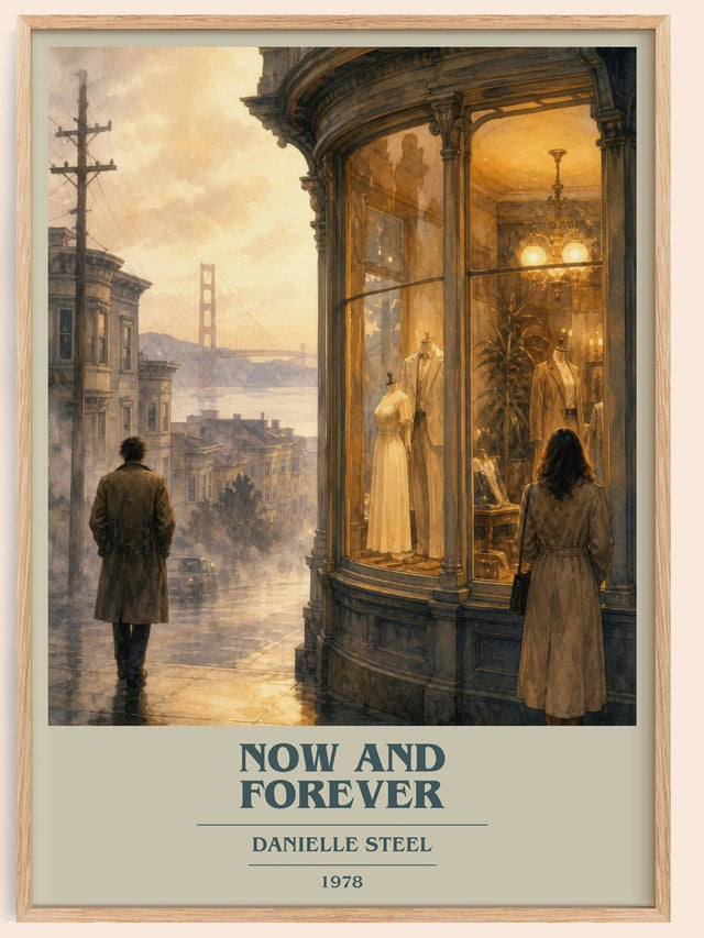Now And Forever Book Cover Poster by Danielle Steel