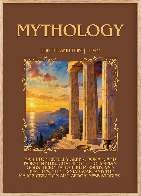 Mythology Minimalist Book Poster by Edith Hamilton