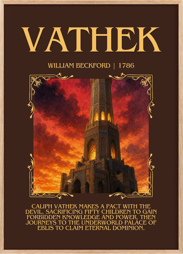 Vathek Minimalist Book Poster by William Beckford