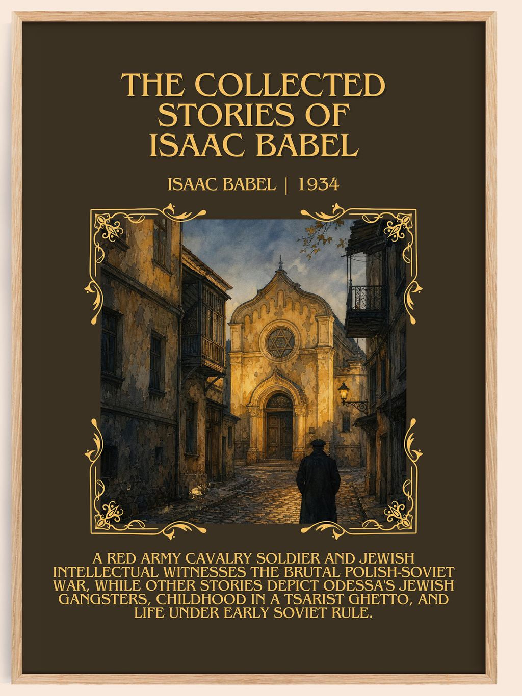 Collected Stories of Isaac Babel Minimalist Book Poster by Isaac Babel – book poster