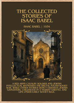 Collected Stories of Isaac Babel Minimalist Book Poster by Isaac Babel