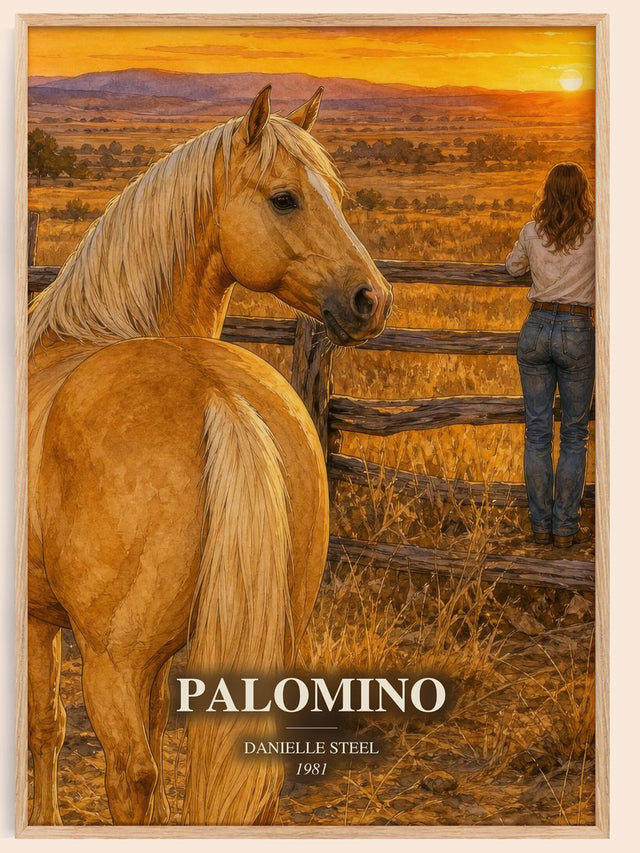 Palomino Book Watercolour Illustration by Danielle Steel