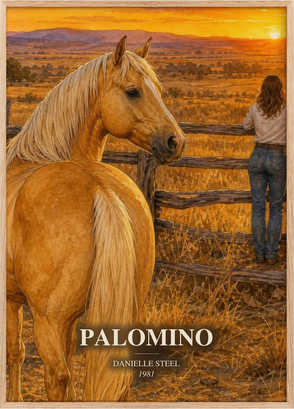 Palomino Book Watercolour Illustration by Danielle Steel