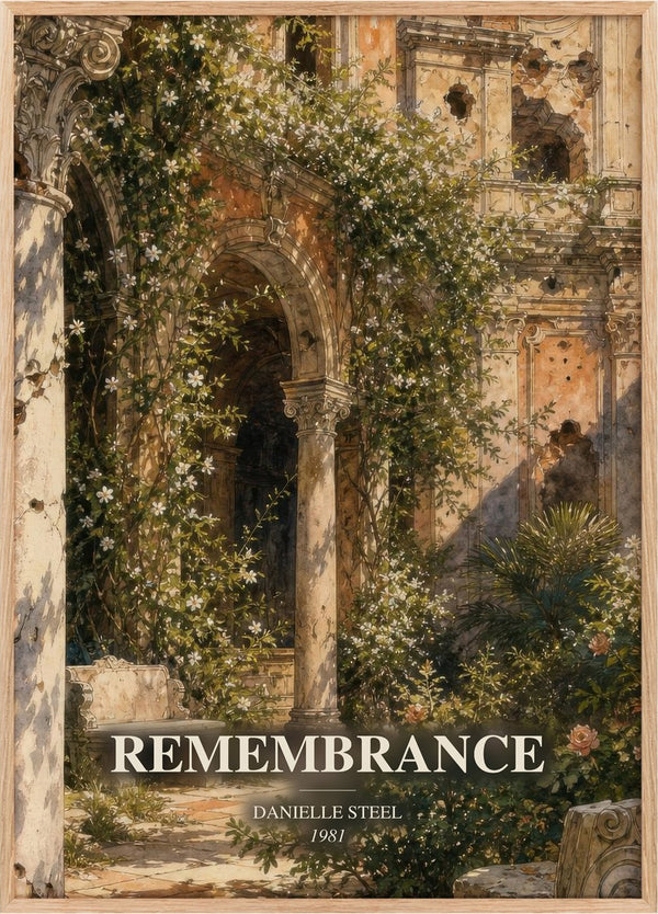 Remembrance Book Watercolour Illustration by Danielle Steel