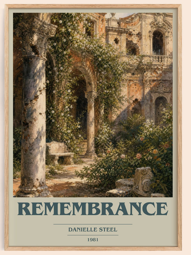 Remembrance Book Cover Poster by Danielle Steel