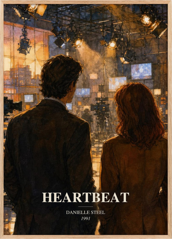 Heartbeat Book Watercolour Illustration by Danielle Steel