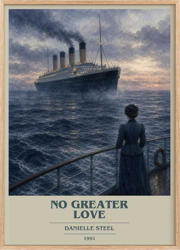 No Greater Love Book Cover Poster by Danielle Steel