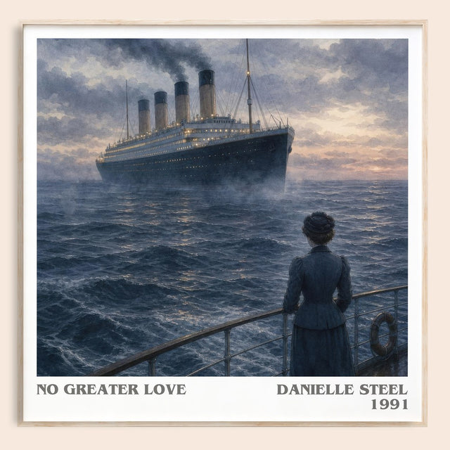 No Greater Love Literary Art Print by Danielle Steel