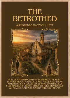 The Betrothed Minimalist Book Poster by Alessandro Manzoni
