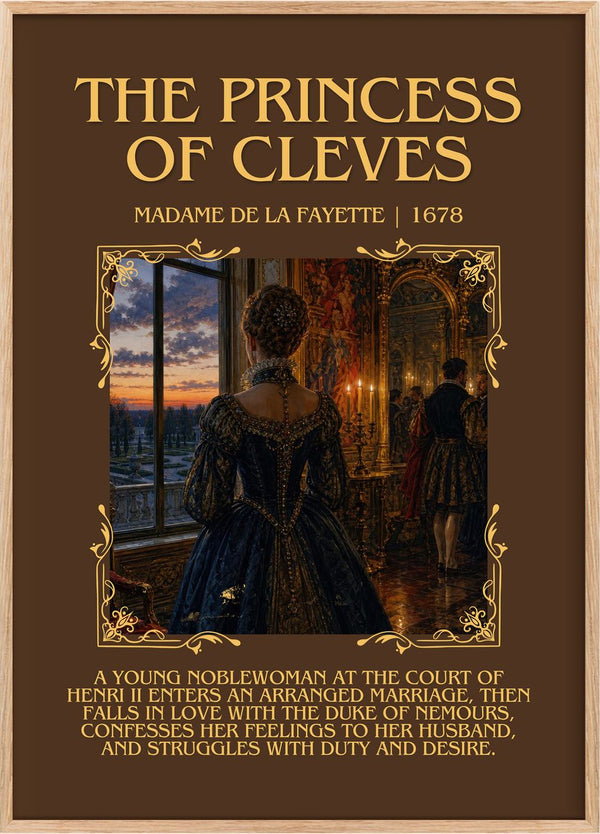 The Princess of Cleves Minimalist Book Poster by Madame de La Fayette