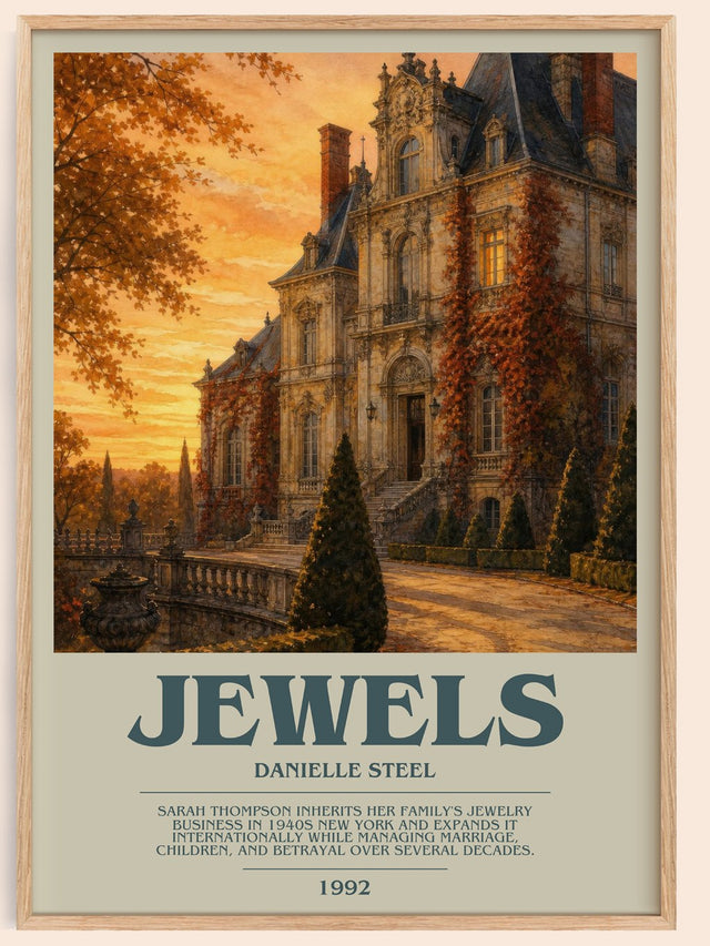 Jewels Bookish Wall Art by Danielle Steel