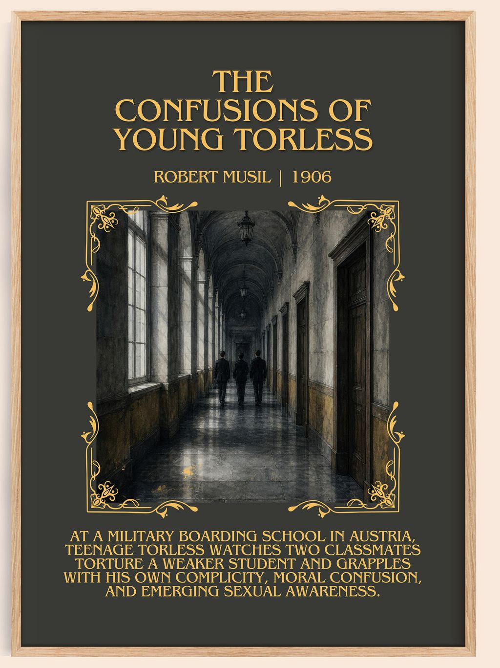 The Confusions of Young Törless Minimalist Book Poster by Robert Musil – book poster