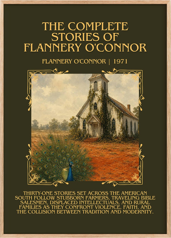 The Complete Stories of Flannery O'Connor Minimalist Book Poster by Flannery O'Connor