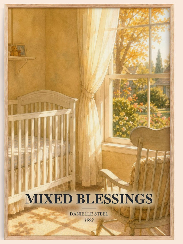 Mixed Blessings Book Watercolour Illustration by Danielle Steel