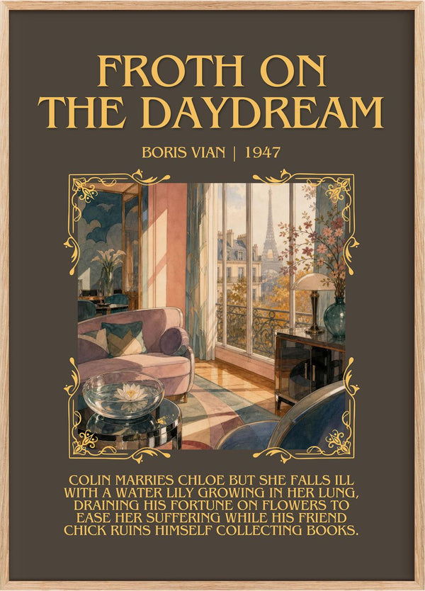 Froth on the daydream Minimalist Book Poster by Boris Vian