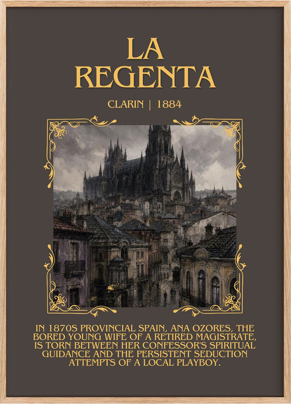 La Regenta Minimalist Book Poster by Clarín