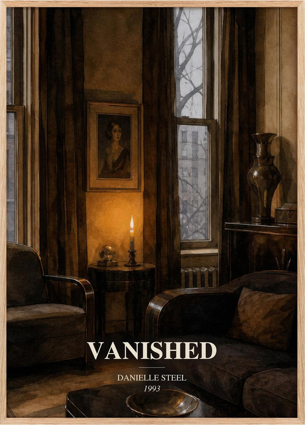 Vanished Book Watercolour Illustration by Danielle Steel