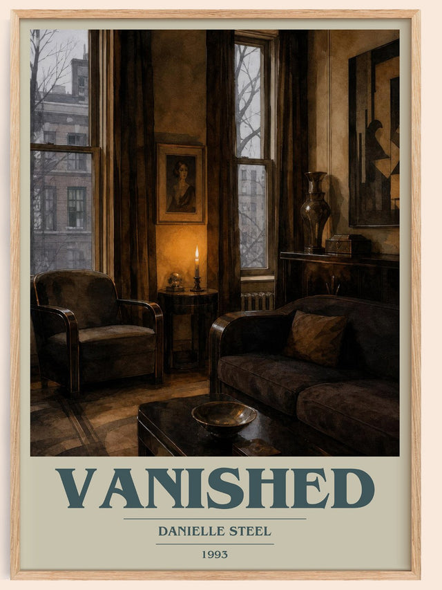 Vanished Book Cover Poster by Danielle Steel