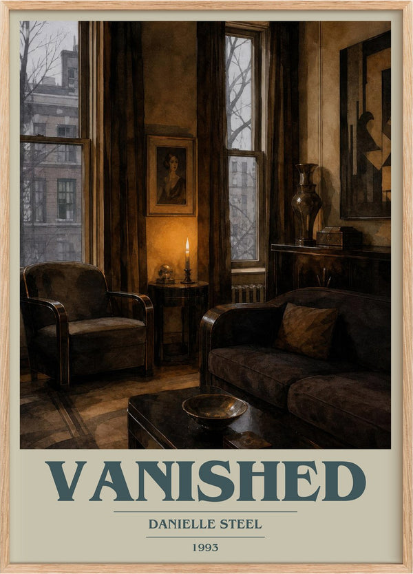 Vanished Book Cover Poster by Danielle Steel